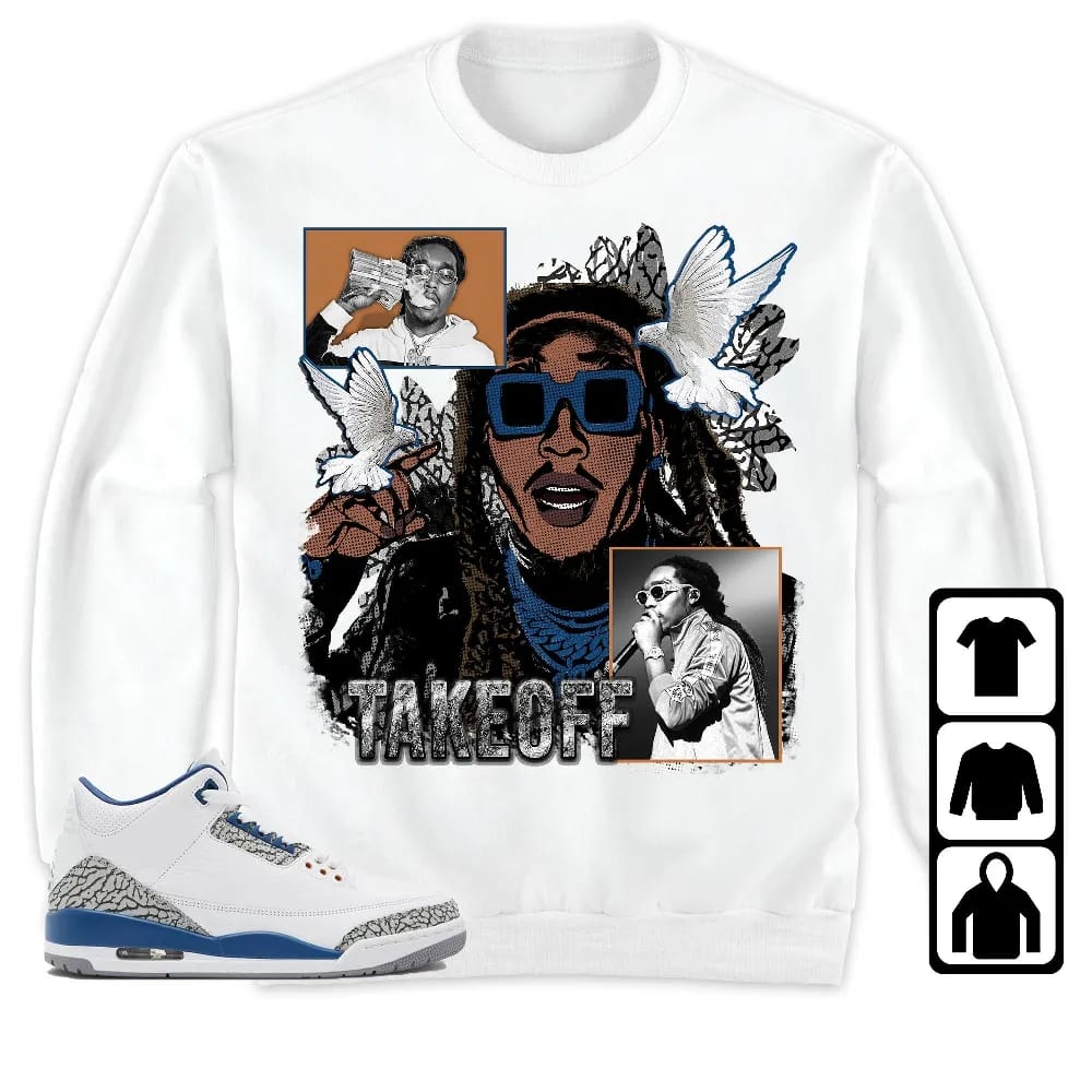 Inktee Store - Jordan 3 Wizards Unisex T-Shirt - Takeoff Homage - Sneaker Match Tees Image