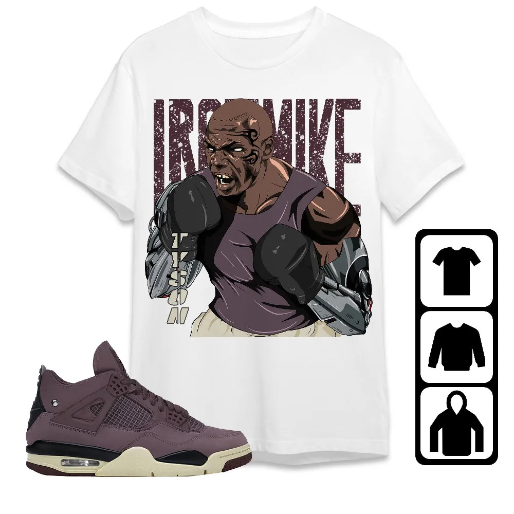 Inktee Store - Jordan 4 A Ma Maniere Violet Ore Unisex T-Shirt - Iron Mike - Sneaker Match Tees Image