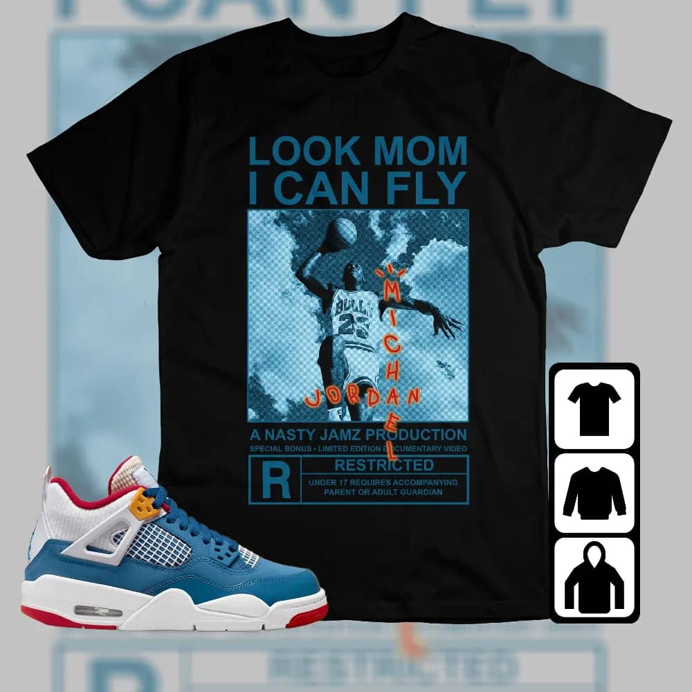 Inktee Store - Jordan 4 Messy Room Unisex T-Shirt - Mj Can Fly - Sneaker Match Tees Image