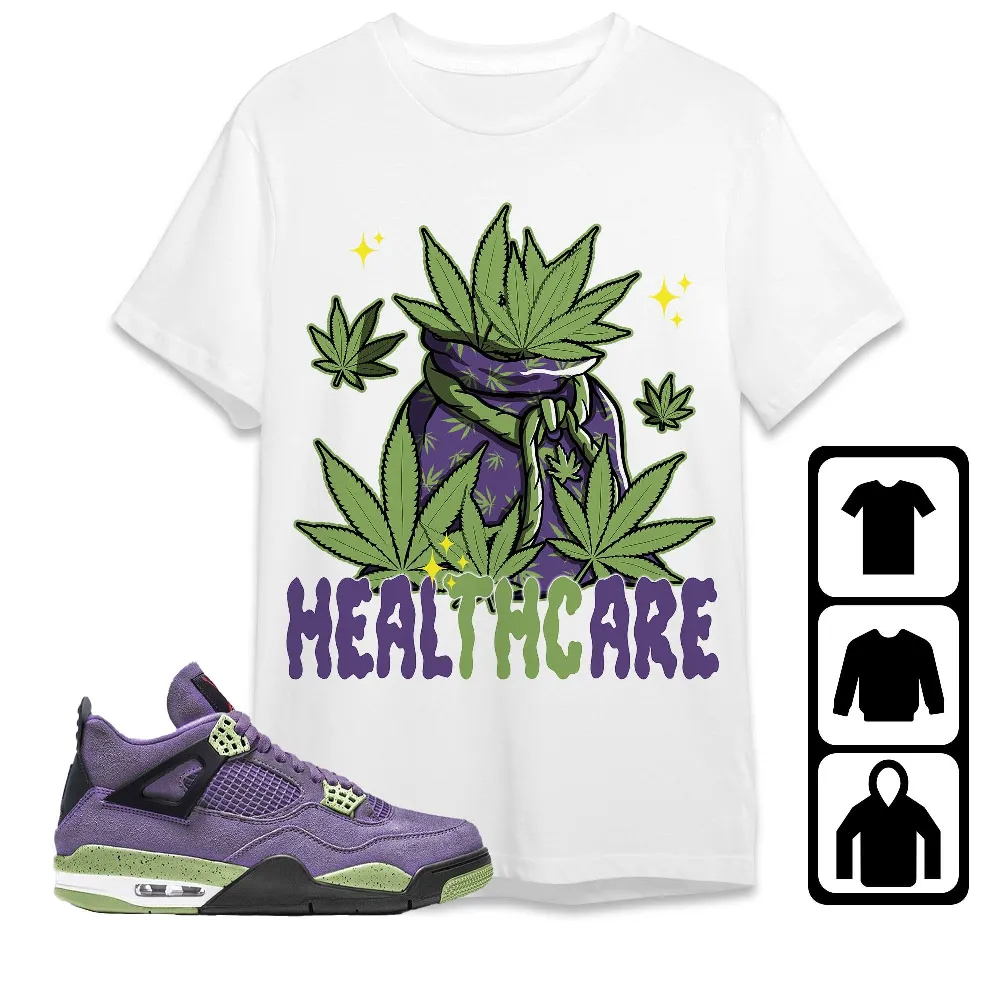 Inktee Store - Jordan 4 Retro Canyon Purple Unisex T-Shirt - Healthcare - Sneaker Match Tees Image