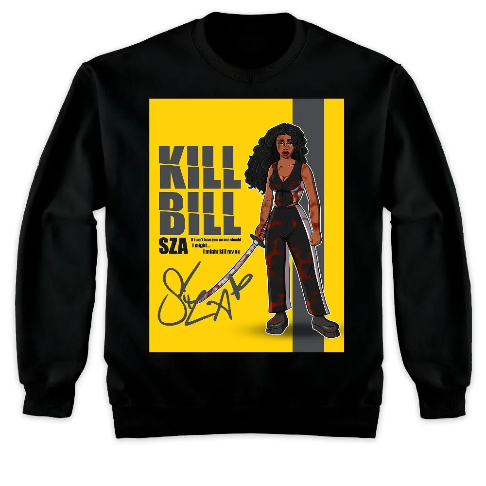 Inktee Store - Jordan 4 Thunder Unisex T-Shirt - Sza Kill Bill - Sneaker Match Tees Image