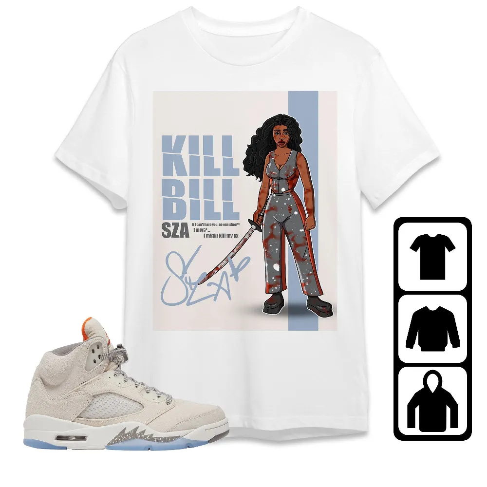 Inktee Store - Jordan 5 Craft Unisex T-Shirt - Sza Kill Bill - Sneaker Match Tees Image