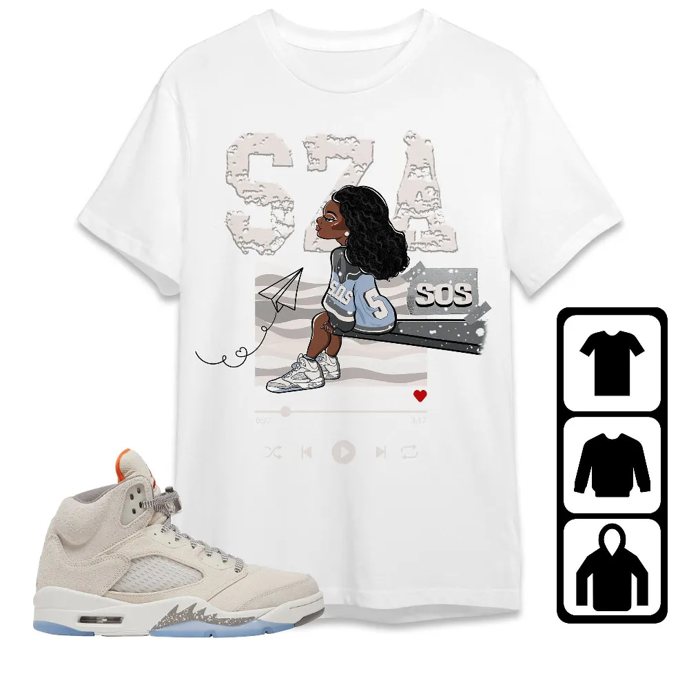 Inktee Store - Jordan 5 Craft Unisex T-Shirt - Sza Sos - Sneaker Match Tees Image