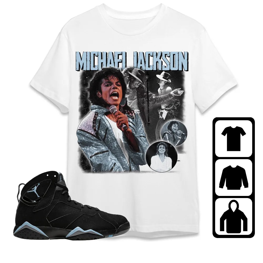 Inktee Store - Jordan 7 Chambray Unisex T-Shirt - Mike Jackson - Sneaker Match Tees Image