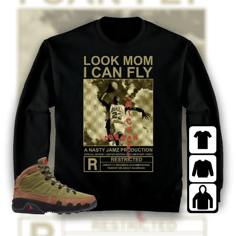 Inktee Store - Jordan 9 Boot Nrg Beef And Broccoli Unisex T-Shirt - Mj Can Fly - Sneaker Match Tees Image