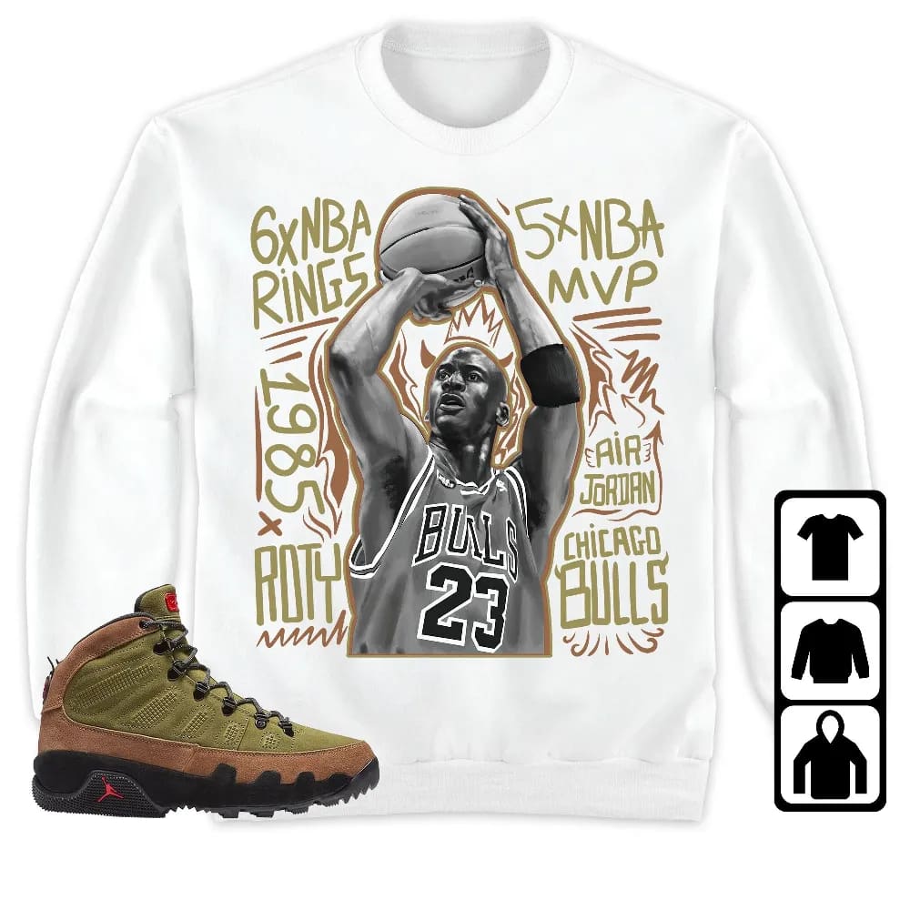 Inktee Store - Jordan 9 Boot Nrg Beef And Broccoli Unisex T-Shirt - Mj 23 - Sneaker Match Tees Image
