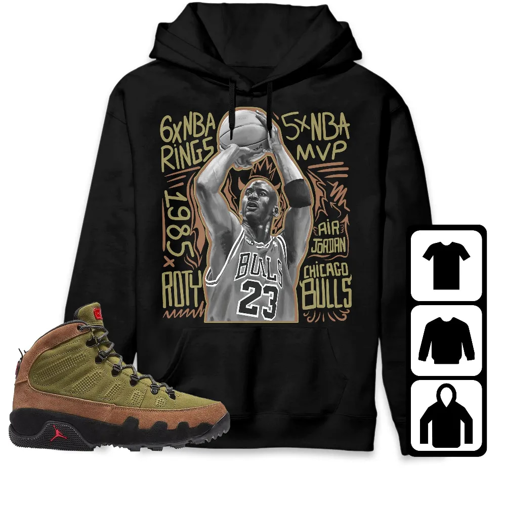 Inktee Store - Jordan 9 Boot Nrg Beef And Broccoli Unisex T-Shirt - Mj 23 - Sneaker Match Tees Image
