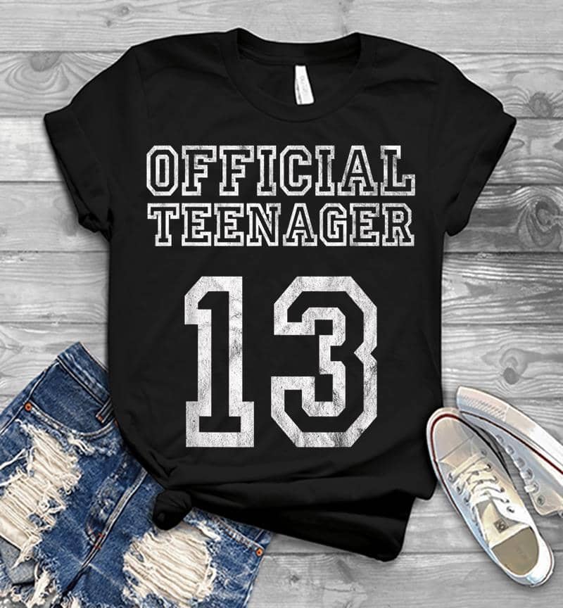13Th Birthday Official Nager 13 Years Old Girl Mens T-Shirt