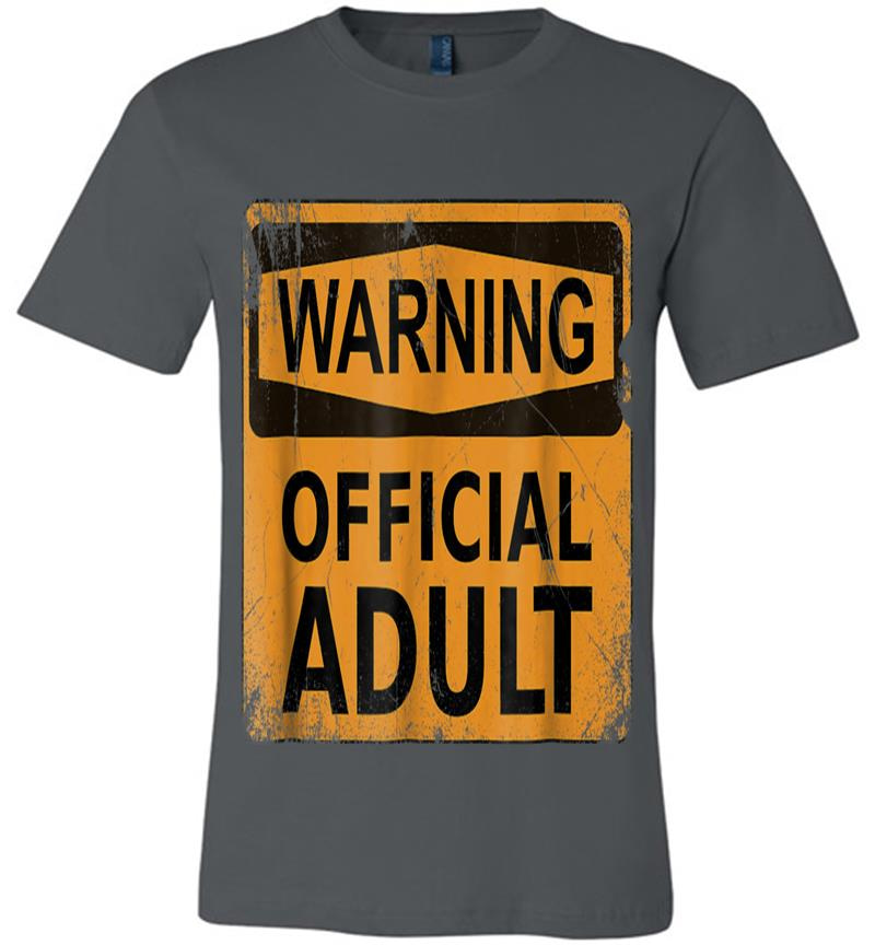 18Th Birthday S Warning Official Adult Funny Premium T-Shirt