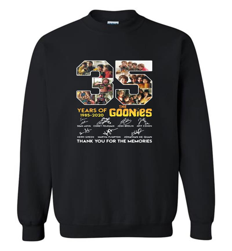 35Th Years Of The Goonies 1985-2020 Signature Sweatshirt