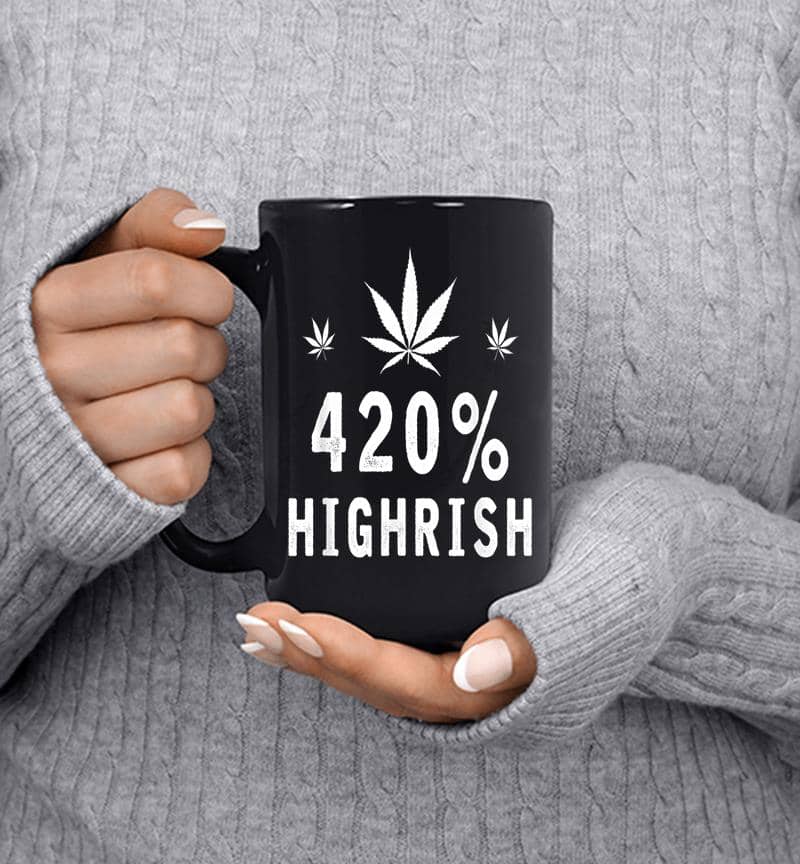 420 % Highrish Funny Marijuana Weed St Patricks Day Mug