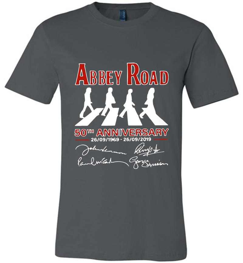 Abbey Road 50th Anniversary 1969-2019 Signature Premium T-shirt