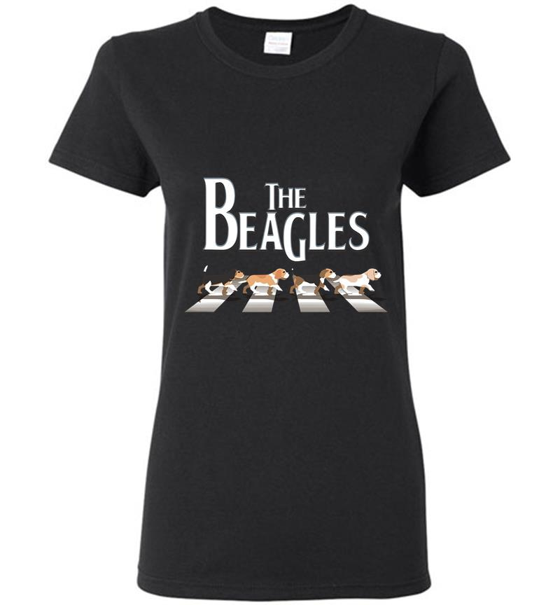 Abbey Road The Beagles Womens T-Shirt