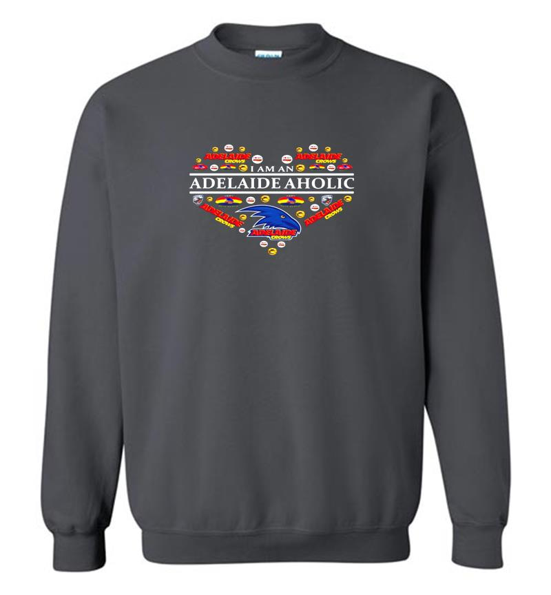 Inktee Store - Adelaide Football Club Adelaide Aholic Heart Sweatshirt Image