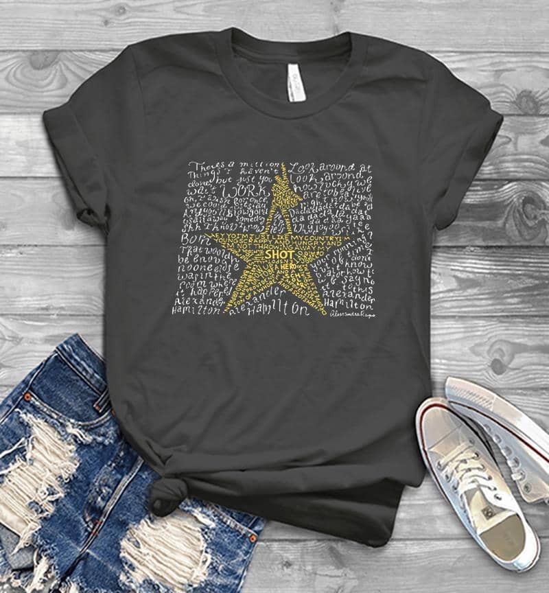 Inktee Store - Alexander Hamilton Lyrics Mens T-Shirt Image