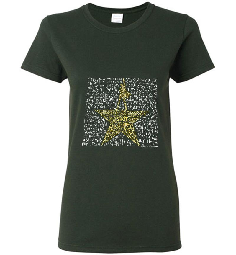 Inktee Store - Alexander Hamilton Lyrics Womens T-Shirt Image
