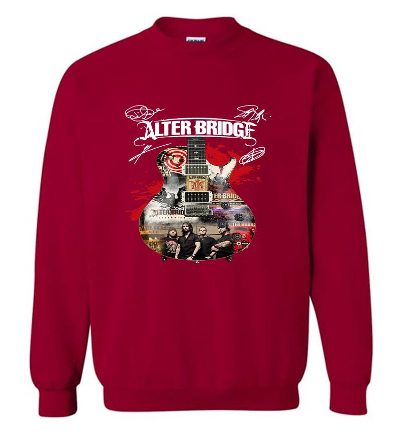 Inktee Store - Alter Bridge Rock Band Guitar Signature Sweatshirt Image