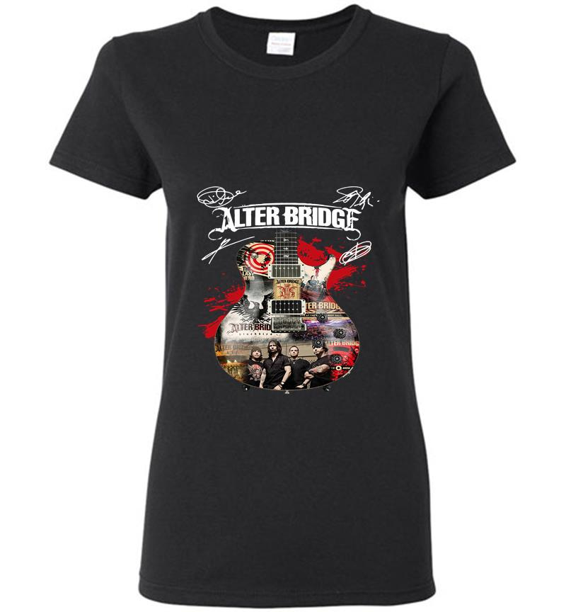 Alter Bridge Rock Band Guitar Signature Womens T-Shirt