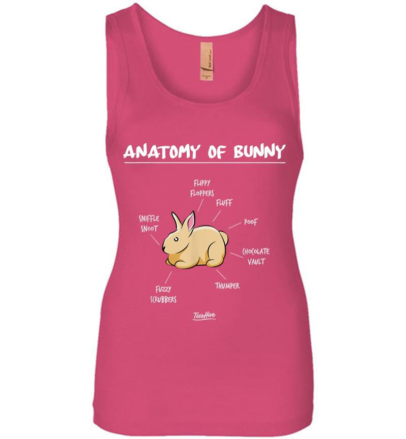 Inktee Store - Anatomy Of A Bunny Gifts For Bunny Lovers Funny Rabbit Gifts Women Jersey Tank Top Image