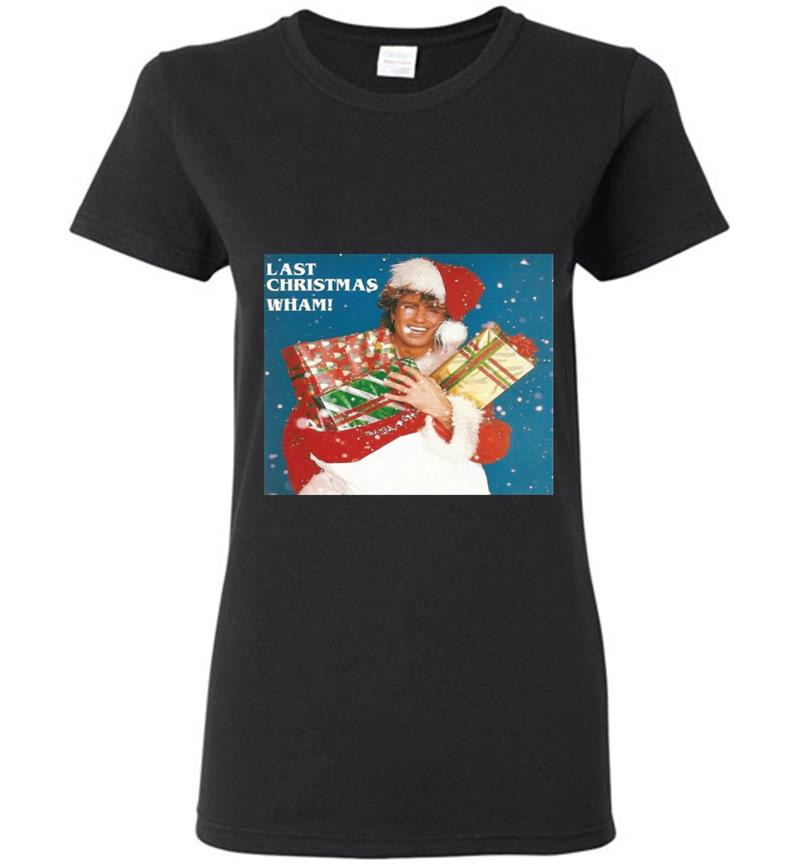 Andrew Ridgeley Santa Last Christmas Wham Womens T-Shirt