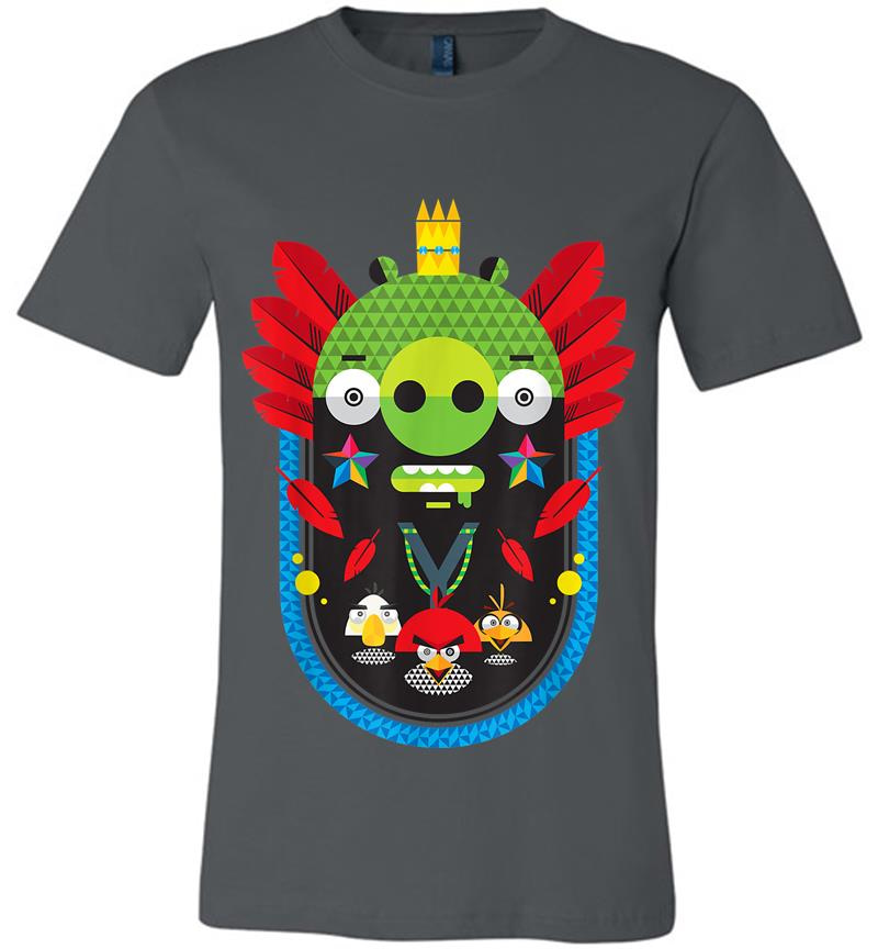 Angry Birds Pig King Geometric Official Merchandise Premium T-Shirt
