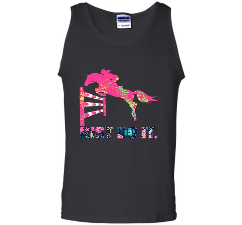 Inktee Store - Athlete Horse Racing Just Do I Mens Tank Top Image