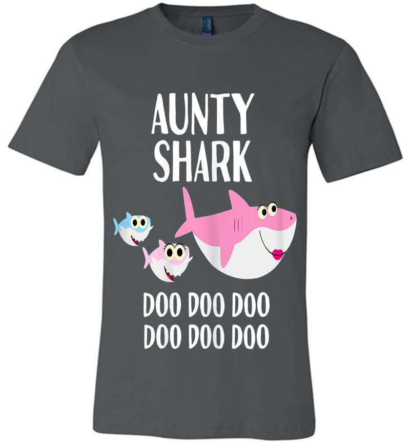Aunty Shark Doo Doo Aunty Shark For Aunt Auntie Premium T-Shirt