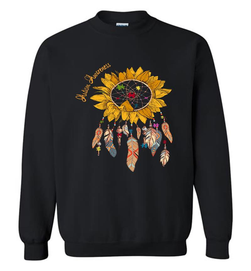 Autism Awareness Sunflower Dream Catchers Sweatshirt