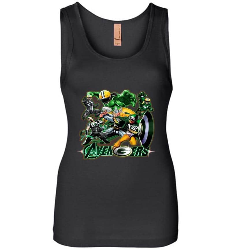 Avengers Endgame Green Bay Packers Womens Jersey Tank Top