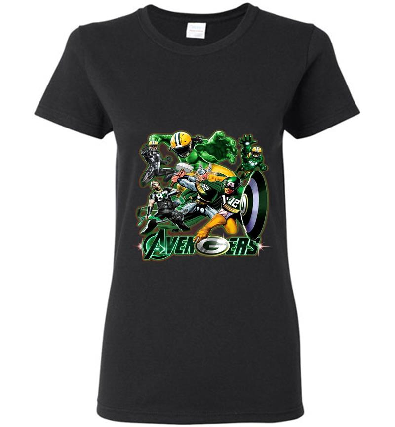 Avengers Endgame Green Bay Packers Womens T-Shirt