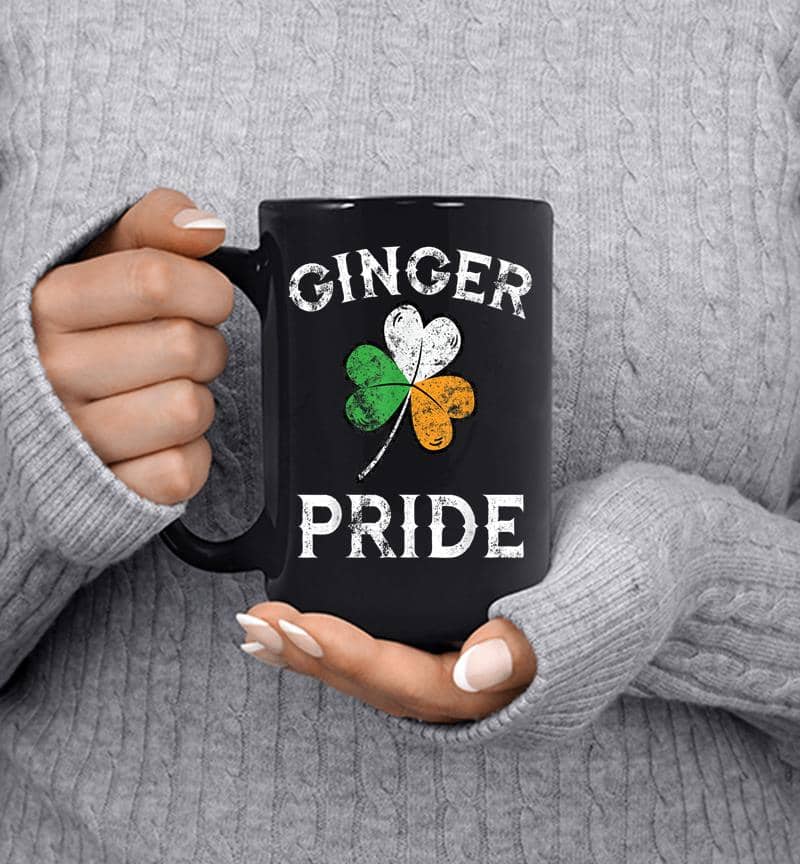 Awesome Ginger Pride St Patricks Day Irish Flag Clover Mug