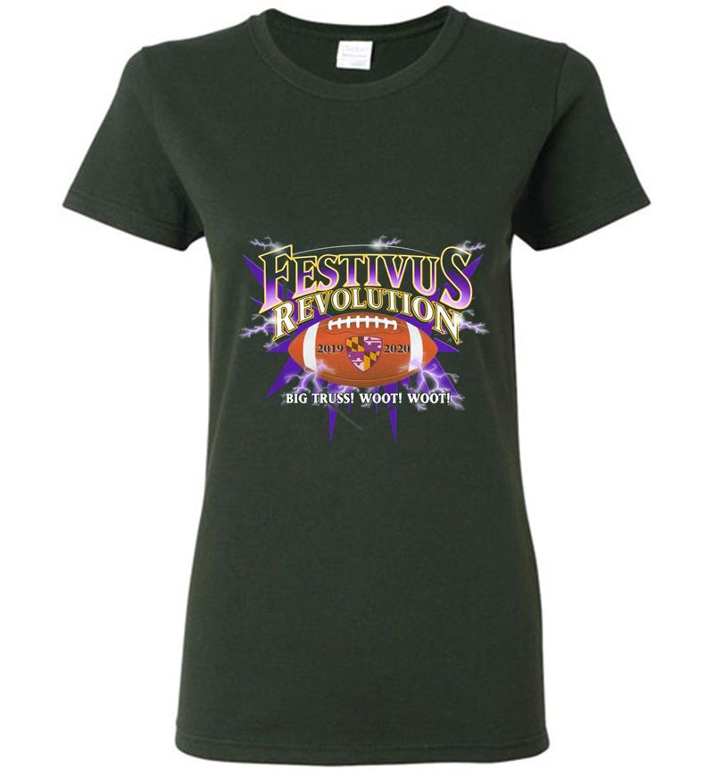 Inktee Store - Baltimore Ravens Festivus Revolution 2019-2020 Womens T-Shirt Image