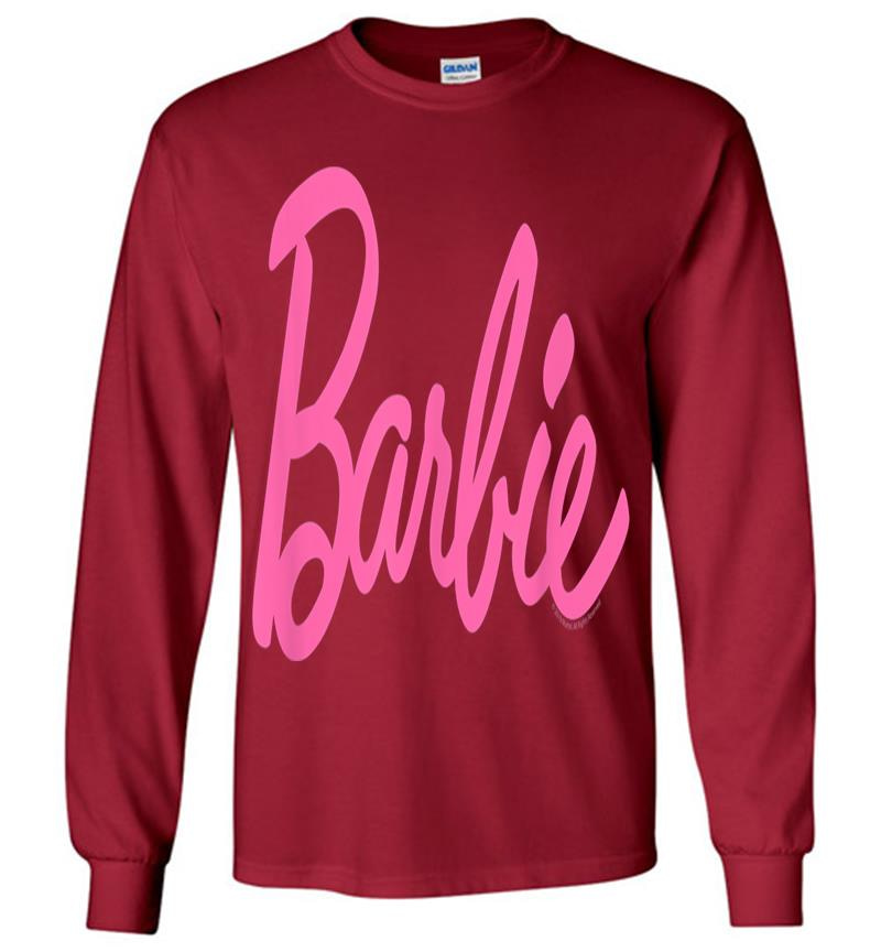 Inktee Store - Barbie Logo Long Sleeve T-Shirt Image