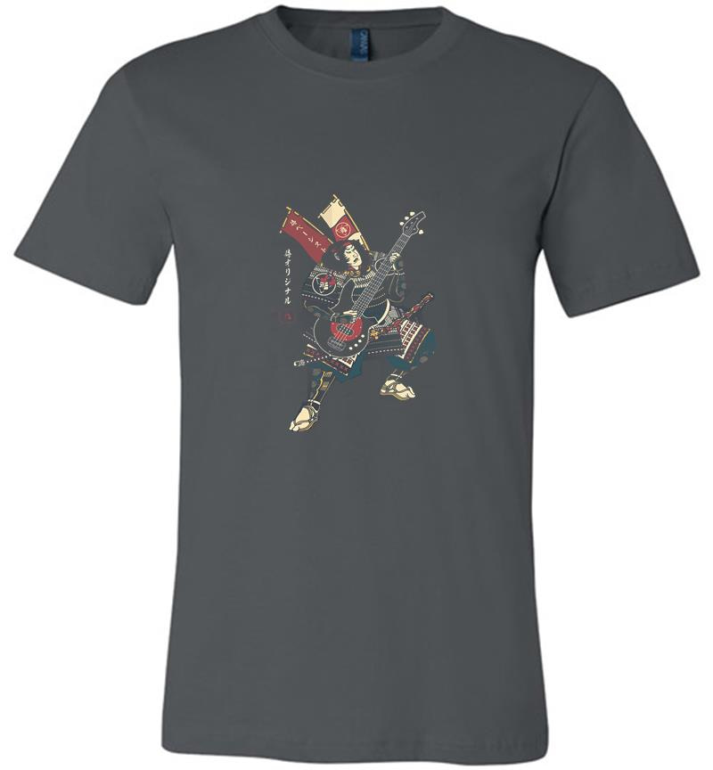 Bassist Samurai Play Guitar Premium T-Shirt
