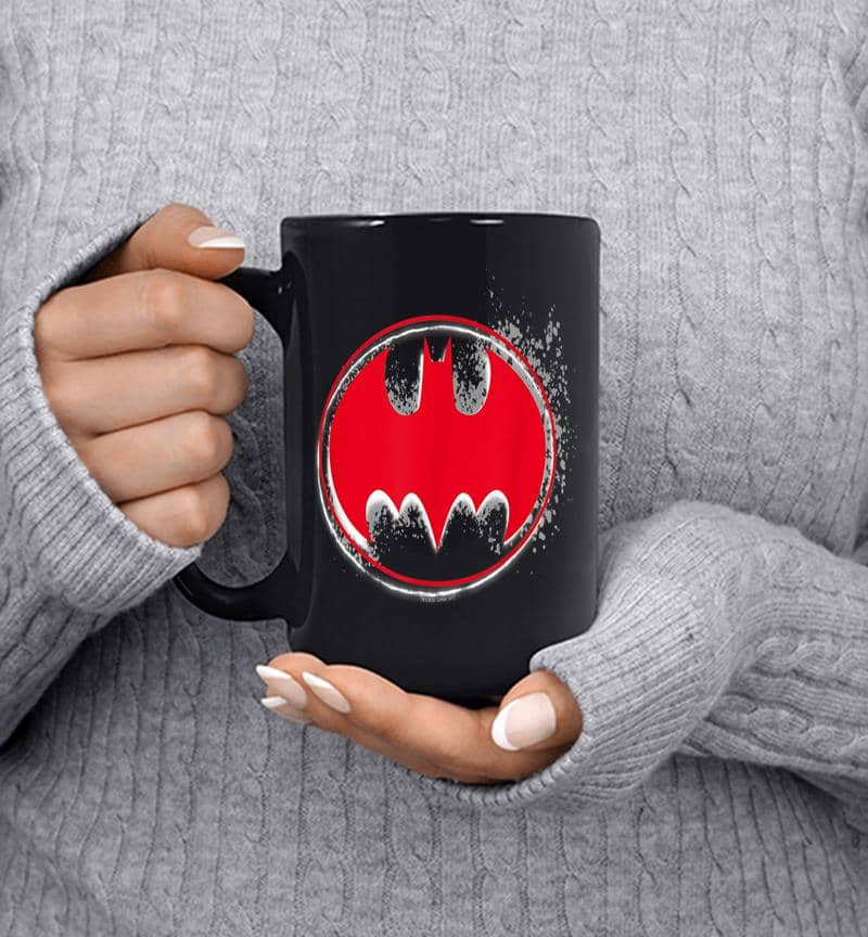 Batman Hardcore Noir Bat Logo Mug