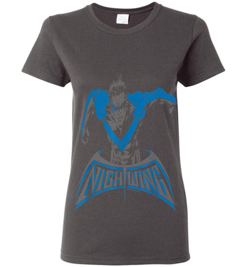 Inktee Store - Batman Nightwing Wing Of The Night Womens T-Shirt Image