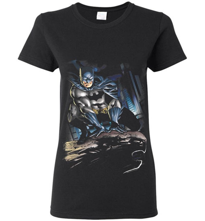 Batman Perched Womens T-Shirt
