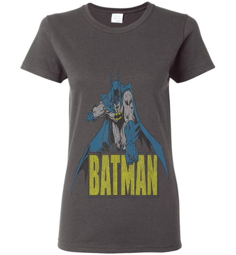 Inktee Store - Batman Retro Distressed Womens T-Shirt Image