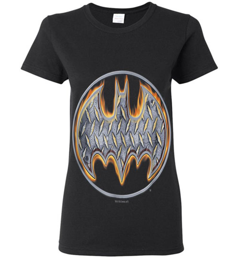 Batman Sl Fire Shield Womens T-Shirt
