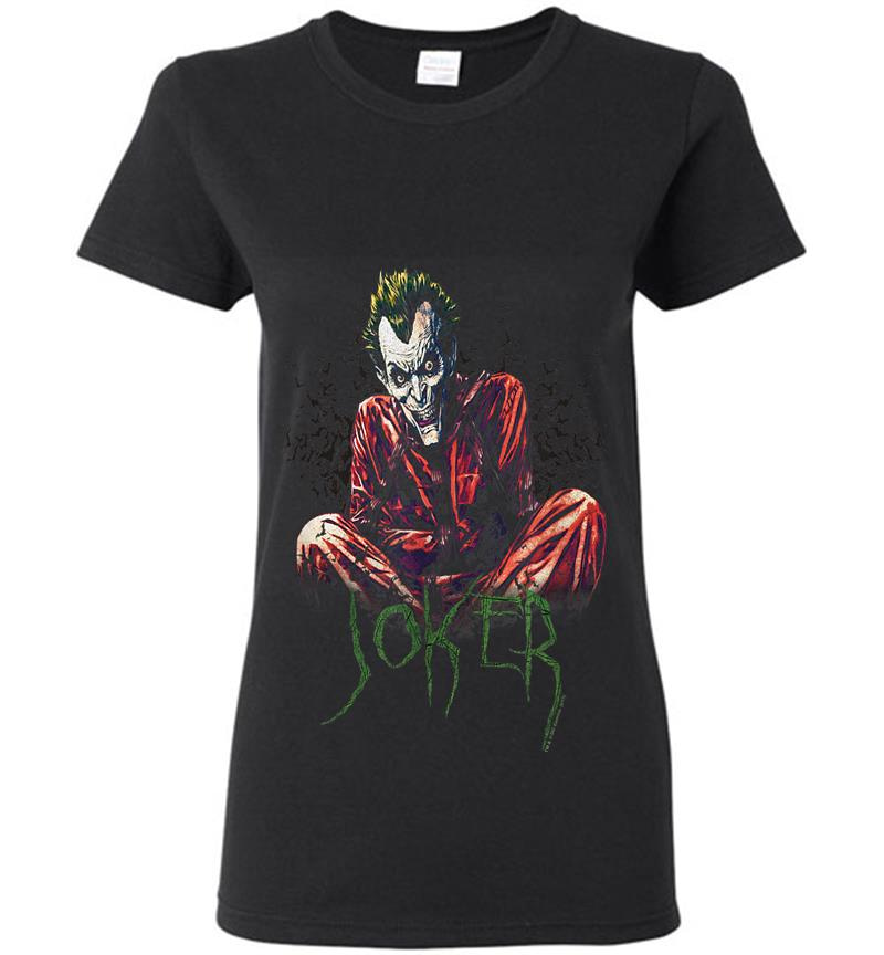 Batman The Joker Straight Jacket Womens T-Shirt
