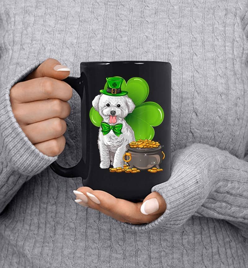 Bichon Frise St Patricks Day Leprechaun Dog Lover Mug