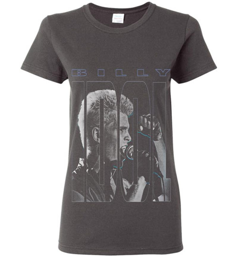 Inktee Store - Billy Idol Idolize Womens T-Shirt Image