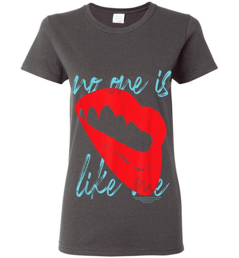 Inktee Store - Birds Of Prey No One Is Like Me Lips Womens T-Shirt Image