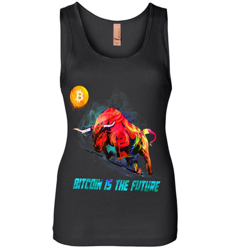 Bitcoin Bitcoin Is The Future Krypto Design Btc Womens Jersey Tank Top