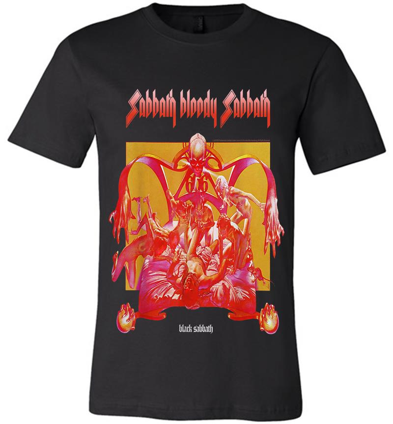 Inktee Store - Black Sabbath Official Sabbath Bloody Sabbath Bright Premium T-Shirt Image