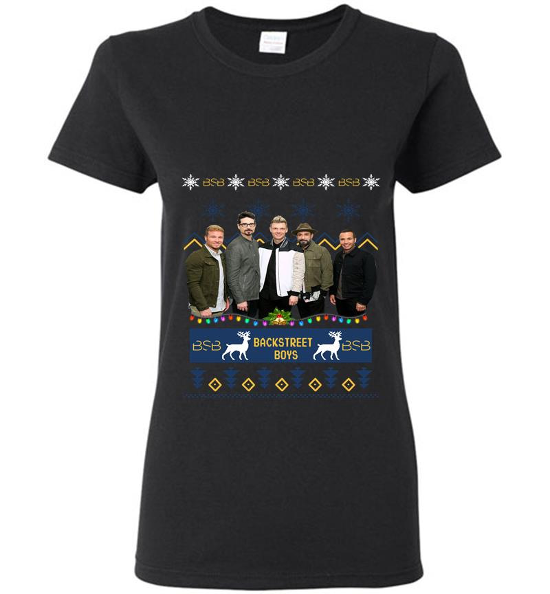 Bsb Backstreet Boys Christmas Womens T-Shirt
