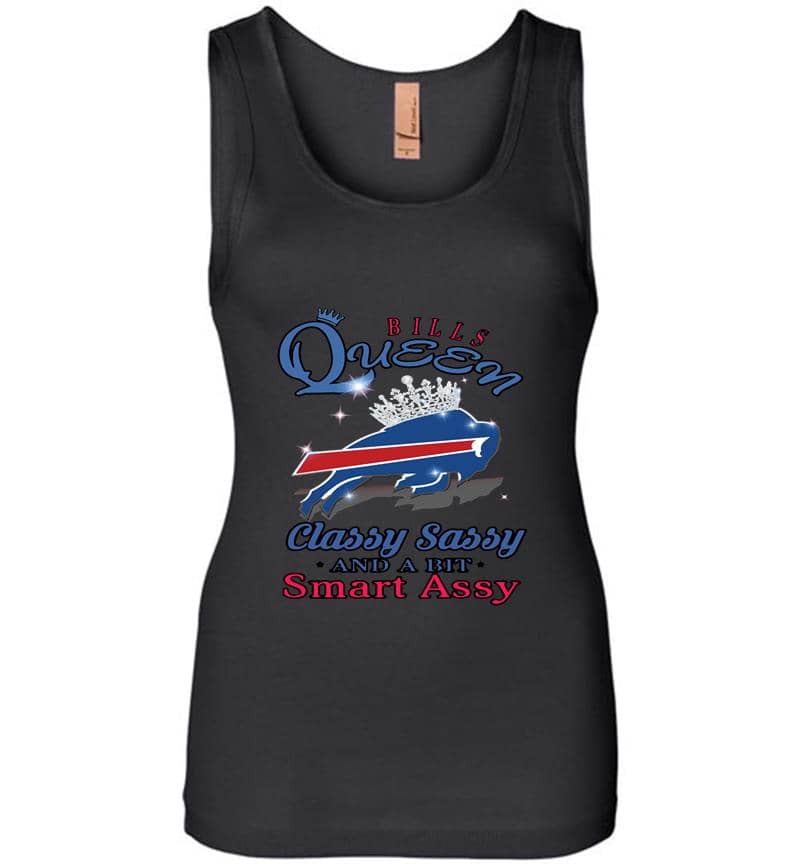 Buffalo Bills Queen Classy Sassy And A Bit Smart Assy Womens Jersey Tank Top