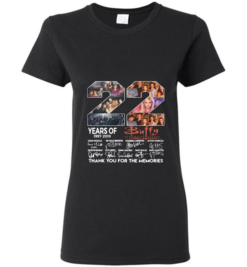 Buffy The Vampire Slayer 22Nd Years Of 1997-2019 Signature Womens T-Shirt