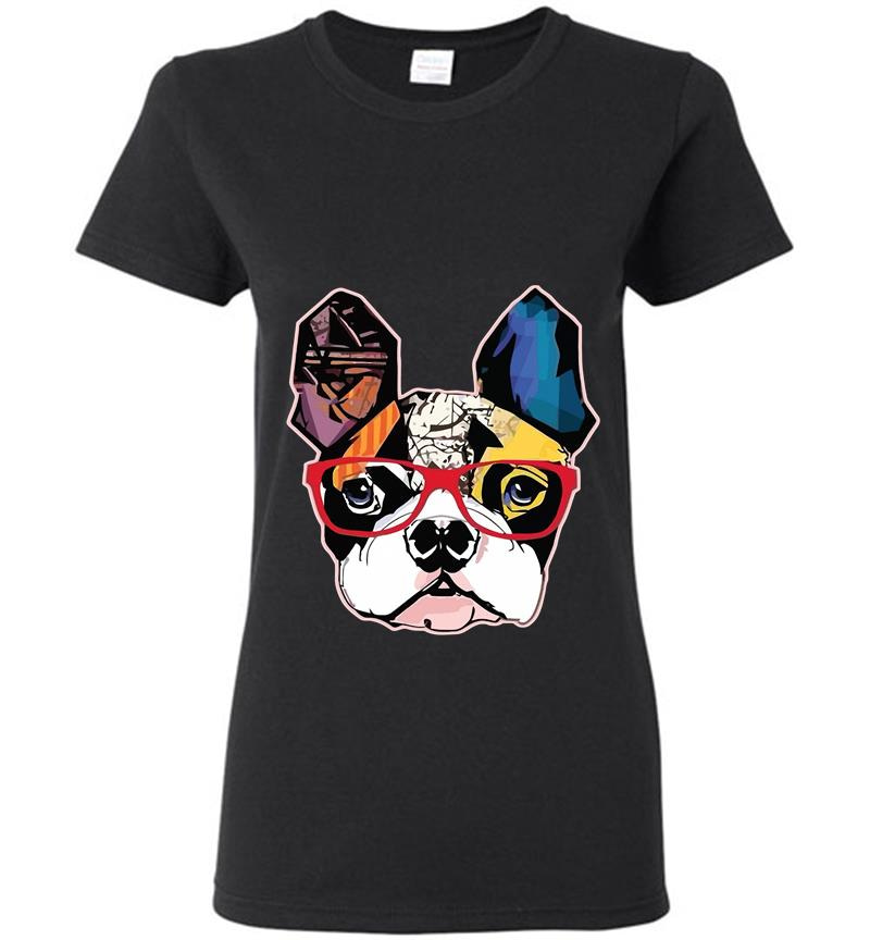 Bulldog Art Womens T-Shirt