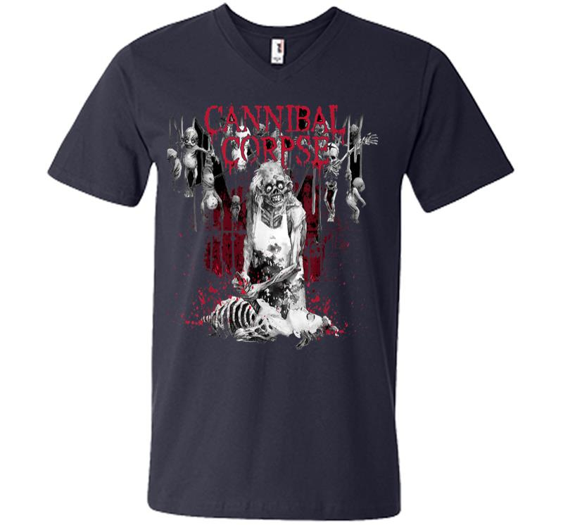 Inktee Store - Cannibal Corpse Butcher Official Merchandise V-Neck T-Shirt Image